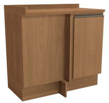 Armário de Cozinha Balcão 1 Porta de Canto com Tampo G748 Maxxi Canela Kappesberg