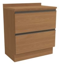 Armário de Cozinha Balcão 2 Gavetas 80cm com Tampo G755 Maxxi Canela Kappesberg