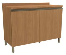 Armário de Cozinha Balcão 2 Portas 120cm com Tampo e Pés G745 Maxxi Canela Kappesberg