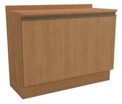 Armário de Cozinha Balcão 2 Portas 120cm com Tampo G745 Maxxi Canela Kappesberg