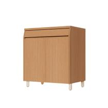 Armário de Cozinha Balcão 2 Portas 2 Gavetas 100% MDF Simone Mendes 80cm