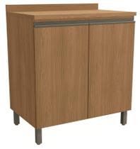 Armário de Cozinha Balcão 2 Portas 80cm com Tampo e Pés G744 Maxxi Canela Kappesberg