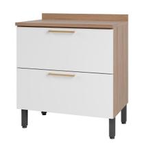 Armario de Cozinha Balcão 2 Portas com Tampo Multiuso Telasul Topazio 92x80x52cm