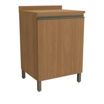 Armário de Cozinha Balcão 60cm 1 Porta com Tampo e Pés Maxxi Canela Kappesberg