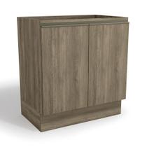 Armário de Cozinha Balcão 80cm 2 portas G744 Maxxi Nogal Kappesberg