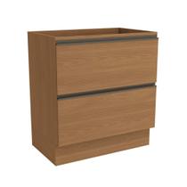 Armário de Cozinha Balcão 80cm com 2 Gavetões G755 Maxxi Canela Kappesberg