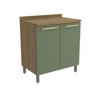 Armário de Cozinha Balcão 80cm com Tampo e Pés Botanic Kappesberg Armário de Cozinha Balcão 80cm com Tampo e Pés Botanic Kappesberg