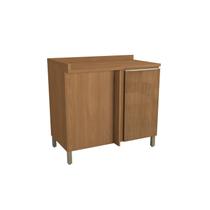 Armário de Cozinha Balcão de Canto 1 Porta 98cm com Tampo e Pés Vibra Kappesberg Armário de Cozinha Balcão de Canto 1 Porta 98cm com Tampo e Pés Vibra Kappesberg