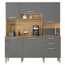 Armário de Cozinha com 5 Portas Alicante Freijó Gris Armário de Cozinha com 5 Portas Alicante Freijó Gris