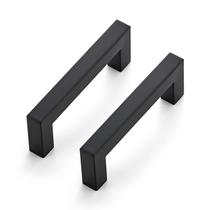 Armário de cozinha com alças Ravinte 3,5", preto fosco, pacote com 20