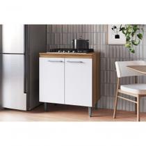 Armário De Cozinha Com Balcão E 2 Portas Para Cooktop 4 Bocas Carvalho Branco Armário De Cozinha Com Balcão E 2 Portas Para Cooktop 4 Bocas Carvalho Branco
