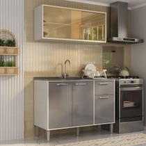 Armário de Cozinha com Balcão para Pia Siena Multimóveis MP2216 Armário de Cozinha com Balcão para Pia Siena Multimóveis MP2216