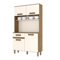 Armário de Cozinha Compacta 1 Gaveta 4 Portas 105cm - HENN