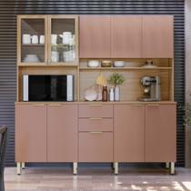 Armário de Cozinha Compacta 10 Portas 2 Gavetas Porto Rico