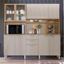 Armário de Cozinha Compacta 10 Portas 2 Gavetas Porto Rico