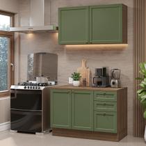 Armário De Cozinha Compacta 120 Cm Rustic-verde Vik Madesa 01 Rustic-verde Armário De Cozinha Compacta 120 Cm Rustic-verde Vik Madesa 01 Rustic-verde