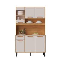 Armário de Cozinha Compacta 120cm Nápoles Off White Madeira Itatiaia