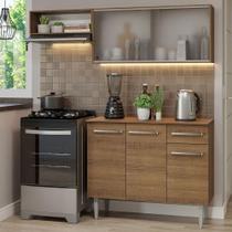 Armário De Cozinha Compacta 165cm Rustic Emilly Madesa 03 Rustic Armário De Cozinha Compacta 165cm Rustic Emilly Madesa 03 Rustic