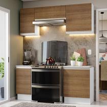 Armário de Cozinha Compacta 180cm Branco/Rustic Glamy Madesa 12 Armário de Cozinha Compacta 180cm Branco/Rustic Glamy Madesa 12