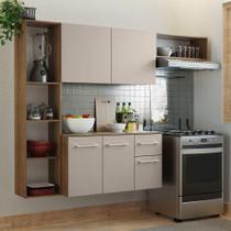 Armário de Cozinha Compacta 180cm Rustic/Crema Easy Madesa