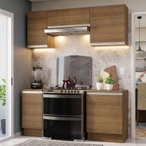 Armário de Cozinha Compacta 180cm Rustic Glamy Madesa 12 Armário de Cozinha Compacta 180cm Rustic Glamy Madesa 12