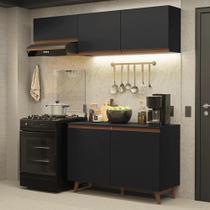 Armário De Cozinha Compacta 190cm Reims Madesa 08 Preto