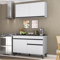 Armário De Cozinha Compacta 2 Peças Veneza Branco Armário De Cozinha Compacta 2 Peças Veneza Branco