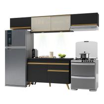 Armário de Cozinha Compacta 260cm com Leds Veneza Up Multimóveis V2023