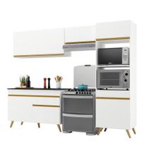 Armário de Cozinha Compacta 4 peças MP3693 Veneza GW Multimóveis Branca