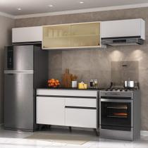 Armário de Cozinha Compacta 4 peças MP3698.964 Veneza Multimóveis Branco Armário de Cozinha Compacta 4 peças MP3698.964 Veneza Multimóveis Branco