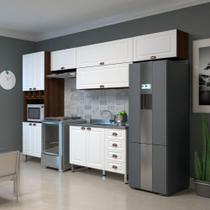 Armário de Cozinha Compacta 5 Peças sem Tampo com Espaço para Forno Safira Luciane Móveis