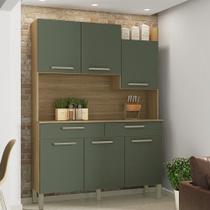 Armário de Cozinha Compacta 6 Portas 2 Gavetas Modena