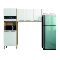 Armário de Cozinha Compacta 9 Portas 2,50m Versalhes Kit's Paraná