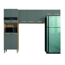 Armário de Cozinha Compacta 9 Portas 2,50m Versalhes Kit's Paraná Armário de Cozinha Compacta 9 Portas 2,50m Versalhes Kit's Paraná