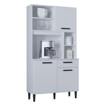 Armário de Cozinha Compacta 90cm Tânia P11 Branco - Mpozenato