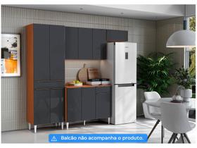 Armário de Cozinha Compacta Aramóveis Prime 8 Portas 1 Gaveta