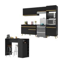 Armário de Cozinha Compacta com Mesa/Bancada Veneza Multimóveis MP2210