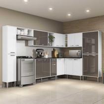 Armário de Cozinha Compacta Completa FL3286 Multimóveis Armário de Cozinha Compacta Completa FL3286 Multimóveis
