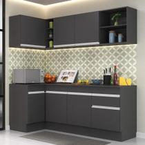 Armário De Cozinha Compacta De Canto Preto/branco Armário De Cozinha Compacta De Canto Preto/branco
