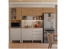 Armário de Cozinha Compacta Demóbile Alba com Balcão 8 Portas 2 Gavetas Armário de Cozinha Compacta Demóbile Alba com Balcão 8 Portas 2 Gavetas