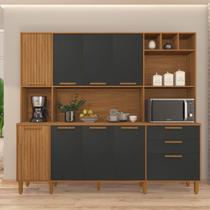 Armário de Cozinha Compacta Fidelitá Provença 219cm 9 Portas 2 Gavetas Armário de Cozinha Compacta Fidelitá Provença 219cm 9 Portas 2 Gavetas