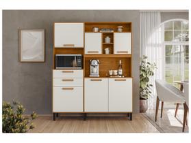 Armário de Cozinha Compacta Itatiaia Napoles Com Nicho Forno e Air Fryer 6 Portas 2 Gavetas 1,60M Armário de Cozinha Compacta Itatiaia Napoles Com Nicho Forno e Air Fryer 6 Portas 2 Gavetas 1,60M