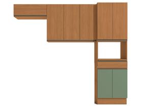 Armário de Cozinha Compacta Kappesberg Maxxi 8 Portas 1 Gaveta