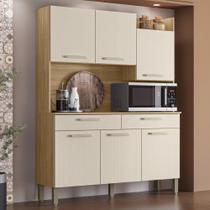 Armário de Cozinha Compacta MDF 6 Portas Modena Plus