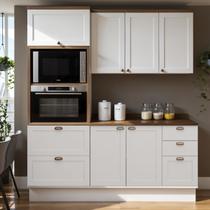Armário de Cozinha Compacta Modulada 1,90m 7 peças Iluminata Genialflex