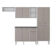 Armário de Cozinha Compacta Multimóveis Coimbra FGL2840 Branca/Lacca Fumê Armário de Cozinha Compacta Multimóveis Coimbra FGL2840 Branca/Lacca Fumê