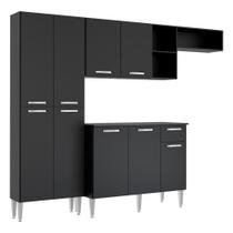 Armário de Cozinha Compacta Multimóveis Pequim FG2933 Preta
