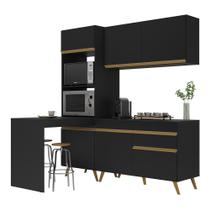 Armário de Cozinha Compacta Multimóveis Veneza GB FG3701 Preta