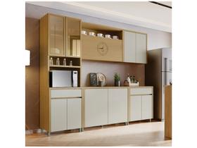 Armário de Cozinha Compacta Nesher Condessa 7 Portas 1 Gaveta 100% MDF