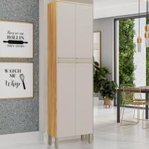 Armário De Cozinha Compacta Paneleiro Duplo 4 Portas Nápoli Prime 100% MDF